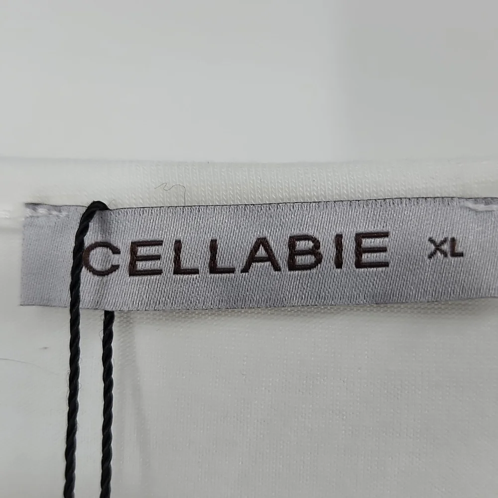 Nwt Cellabie white leopard sleeve fringe top - Picture 4 of 6